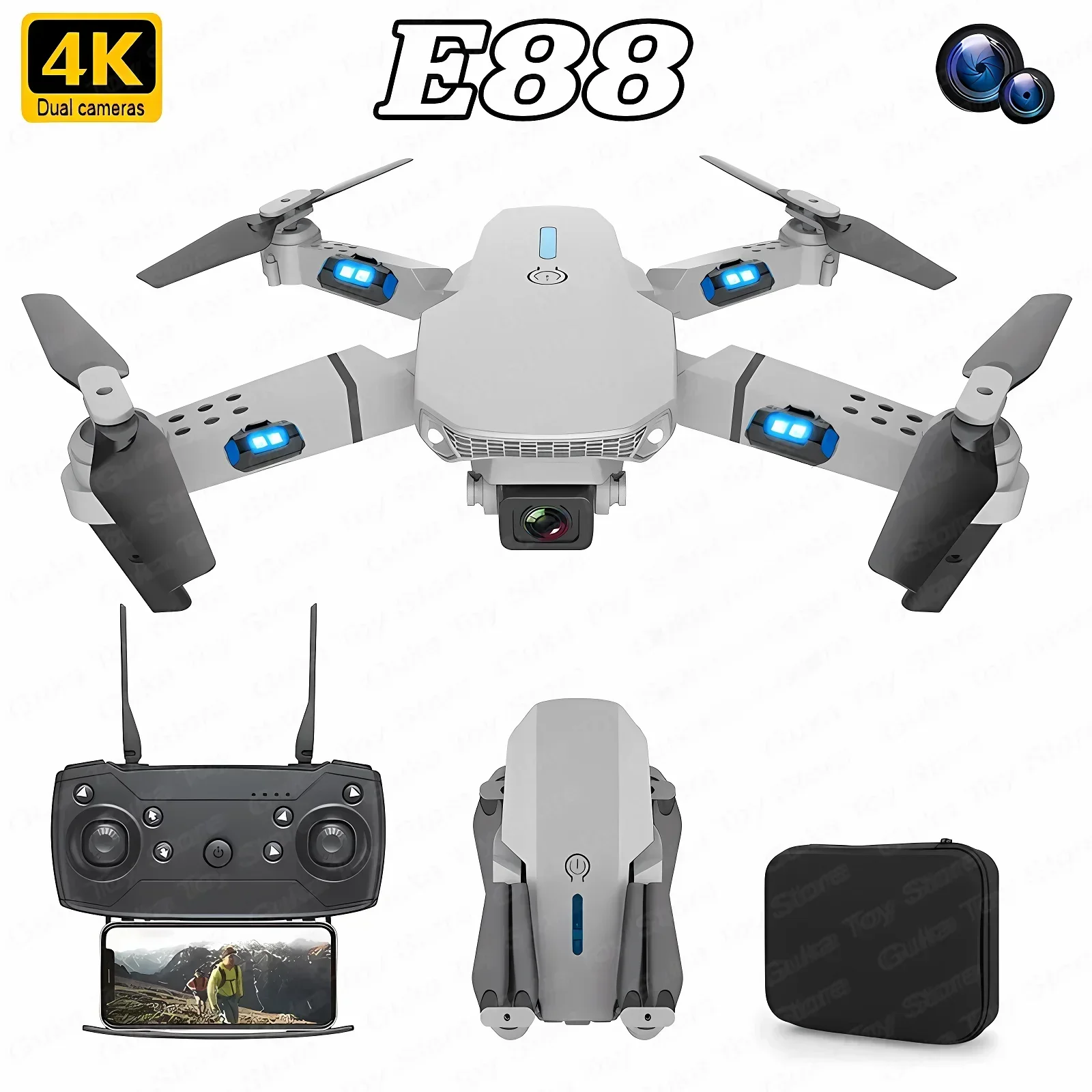 Drone E88 Pro WIFI FPV Grand A - Fpv Drone Charger avis et prix