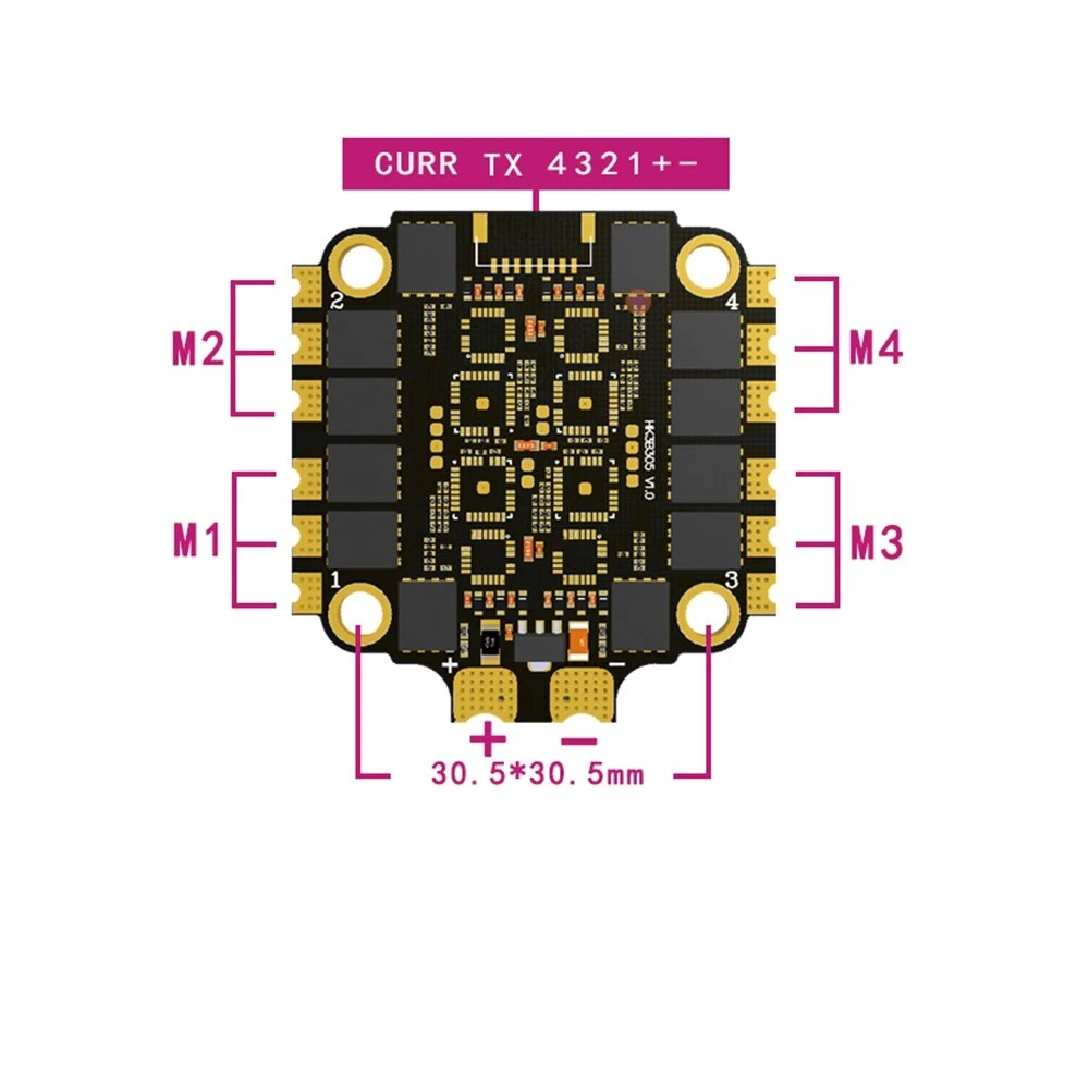 HAKRC 60A Blheli_32 2-6S 4 en  - Fpv Drone Esc avis et prix